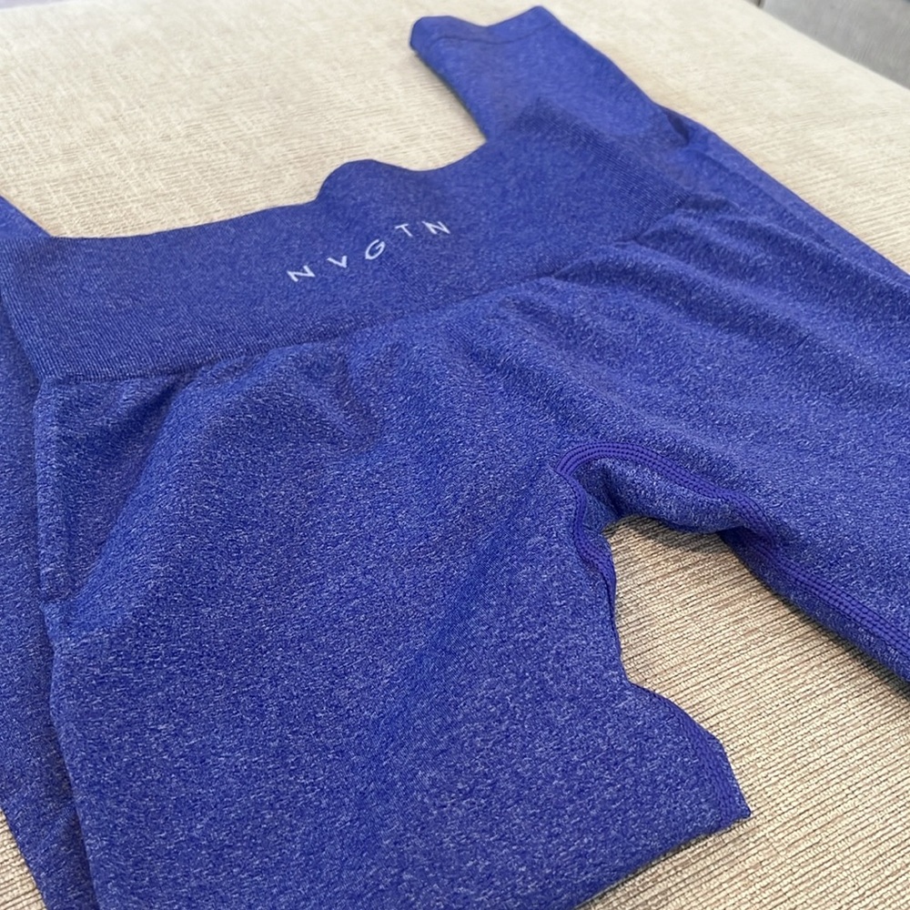 NVGTN Electric Blue NV Seamless Leggings, Size Small - Picture 4 of 4